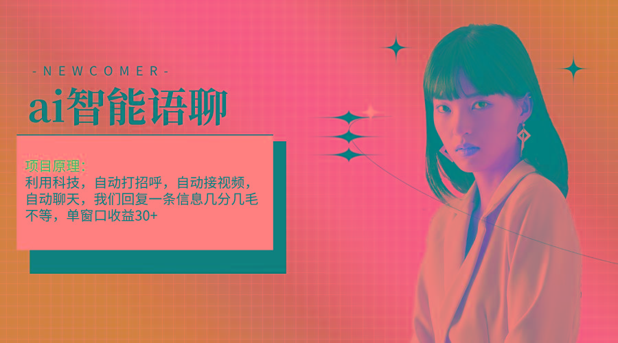 ai智能语聊，单窗口30+单机500+，无脑干！！！-财虎网络科技