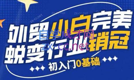 旺坤外贸·外贸小白如何完美蜕变行业销冠线上课程-财虎网络科技