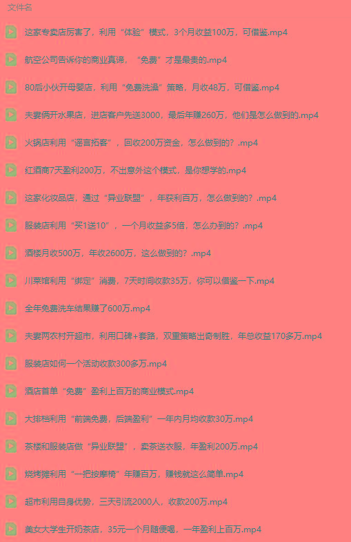 图片[5]-(9607期)真实有效391套商业模式，年入几十到几百万案例解析(电子书+视频+图文)-财虎网络科技