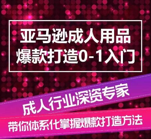 亚马逊成人用品爆款打造0-1入门，系统化讲解亚马逊成人用品爆款打造的流程-财虎网络科技