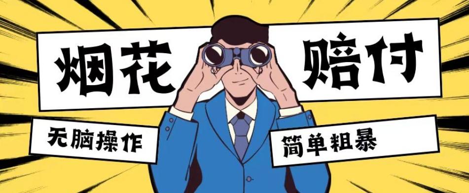 最新蓝海玩法,烟花爆竹赔付,单订单赔付200-500无脑操作【仅揭秘】-财虎网络科技