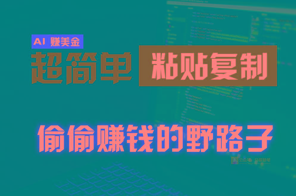 偷偷赚钱野路子,0成本海外淘金,无脑粘贴复制,稳定且超简单,适合副业兼职-财虎网络科技