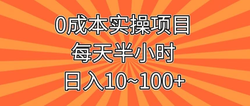 0成本实操项目，每天半小时，日入10~100+-财虎网络科技