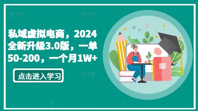 私域虚拟电商，2024全新升级3.0版，一单50-200，一个月1W+【揭秘】-财虎网络科技