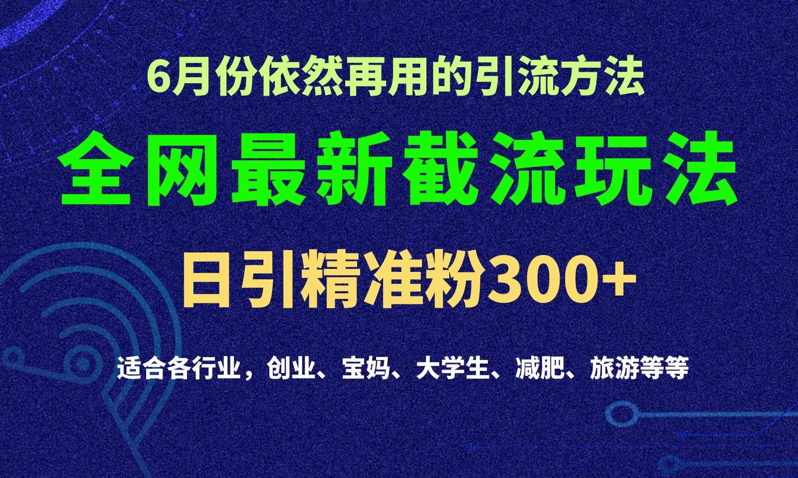 2024全网最新截留玩法，每日引流突破300+-财虎网络科技