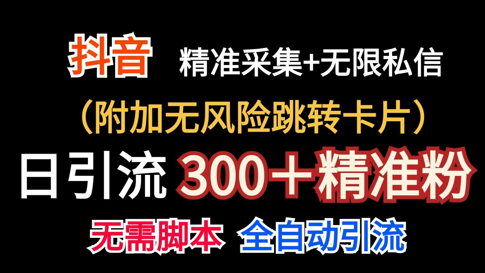 抖音无限暴力私信机(附加无风险跳转卡片)日引300+精准粉-财虎网络科技