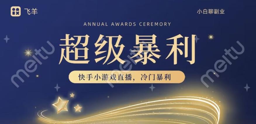 快手官方暴利冷门小游戏无人直播，小白一台电脑即可操作，轻松月入10w+-财虎网络科技