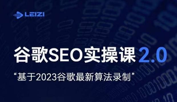雷子·谷歌SEO 2.0实战课,独立站询盘自由必备,基于2023谷歌最新算法录制-财虎网络科技