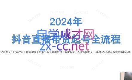 六六老师·2024年抖音直播带货起号全攻略-财虎网络科技