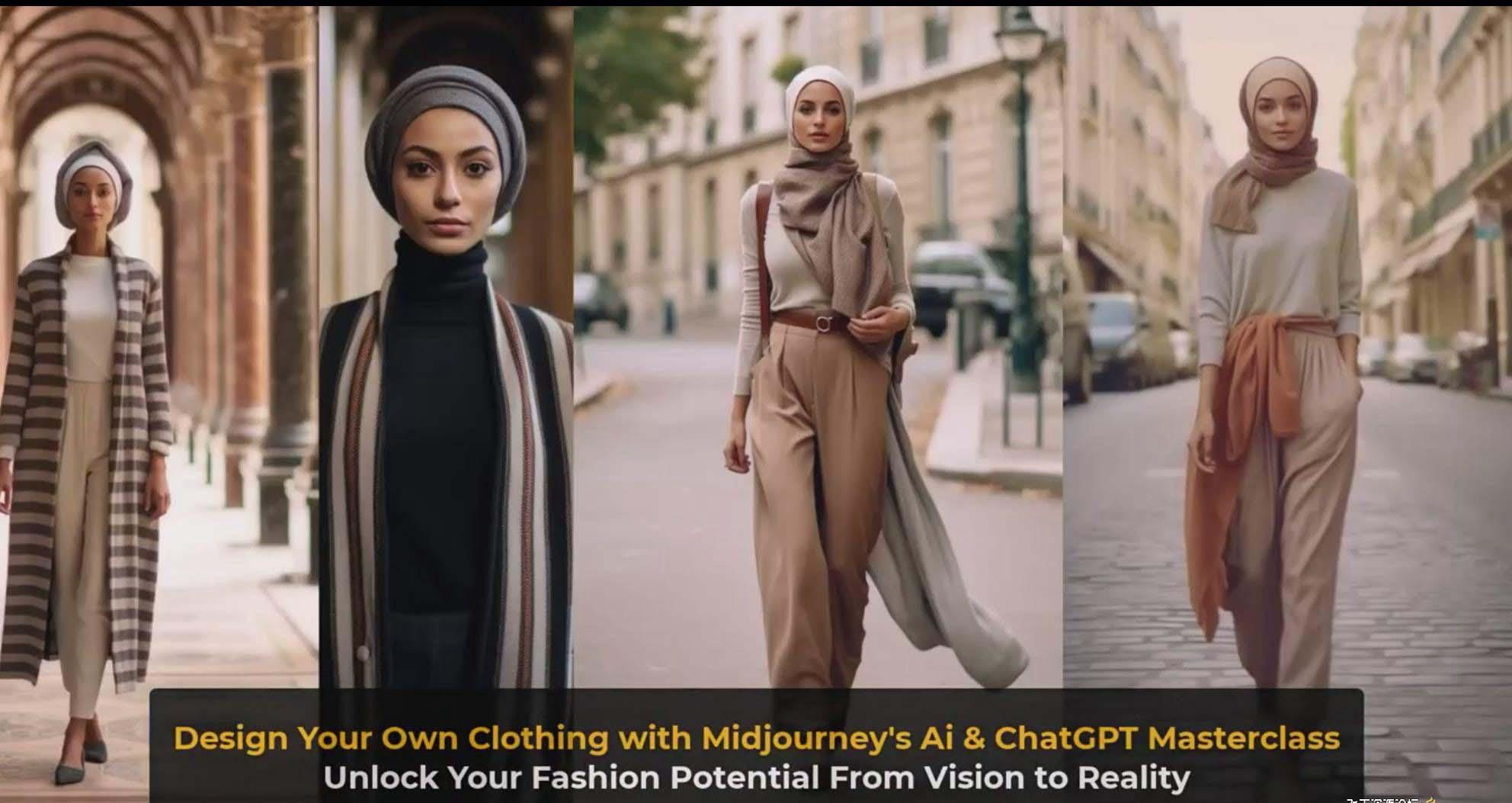 图片[10]-利用 Midjourneys Ai 人工智能设计自己的服装AI大师班-10节课-中英字幕-财虎网络科技