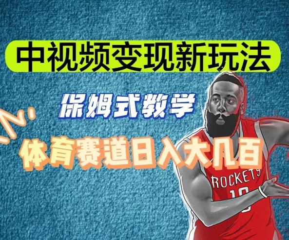 中视频变现新玩法,体育赛道日入大几百【揭秘】-财虎网络科技