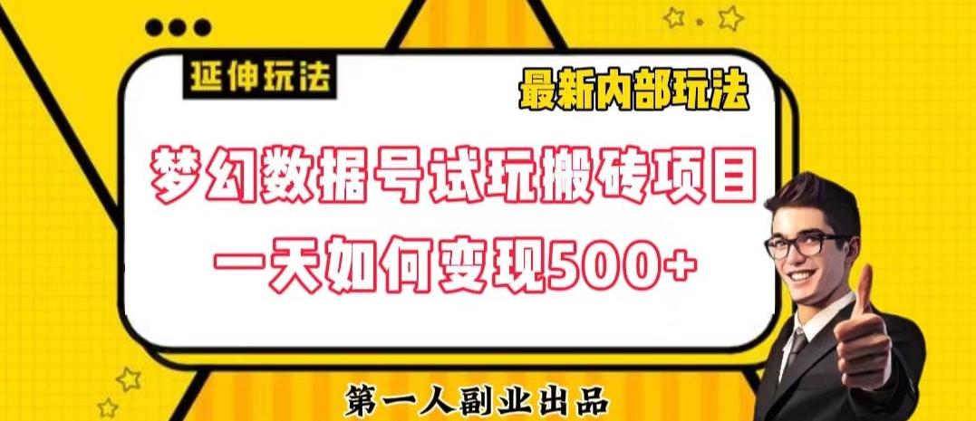 数据号回归玩法游戏试玩搬砖项目再创日入500+【揭秘】-财虎网络科技